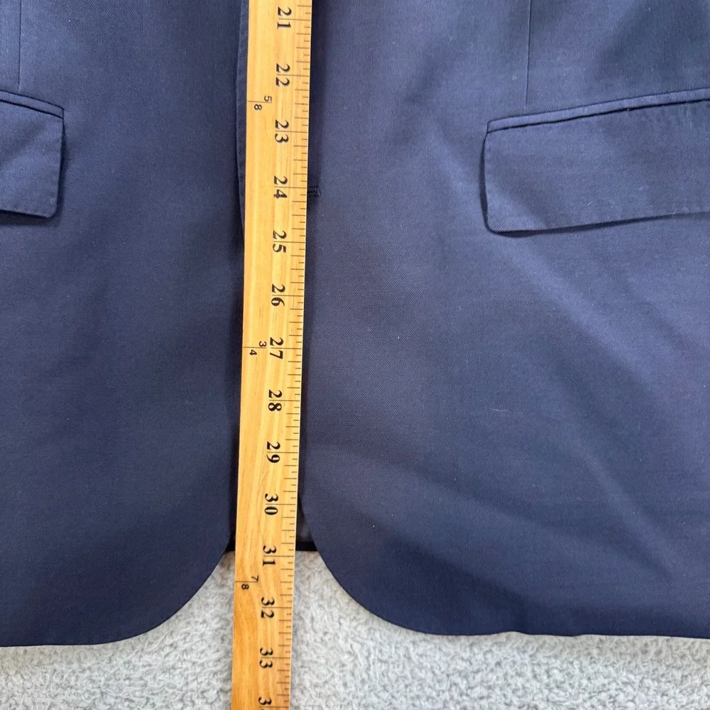 Polo Ralph Lauren Men‎ Navy Wool Blend Blazer Suit Jacket Sport Coat 44R